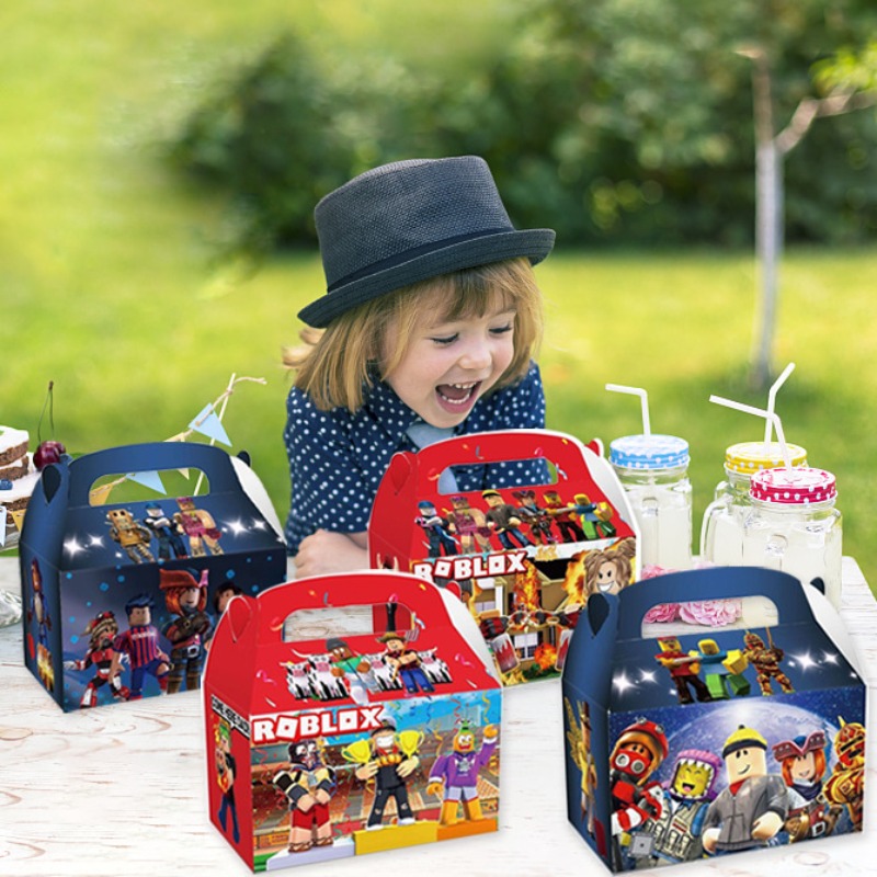 Party Favor Bag - Pudełka na prezenty z motywem Roblox,