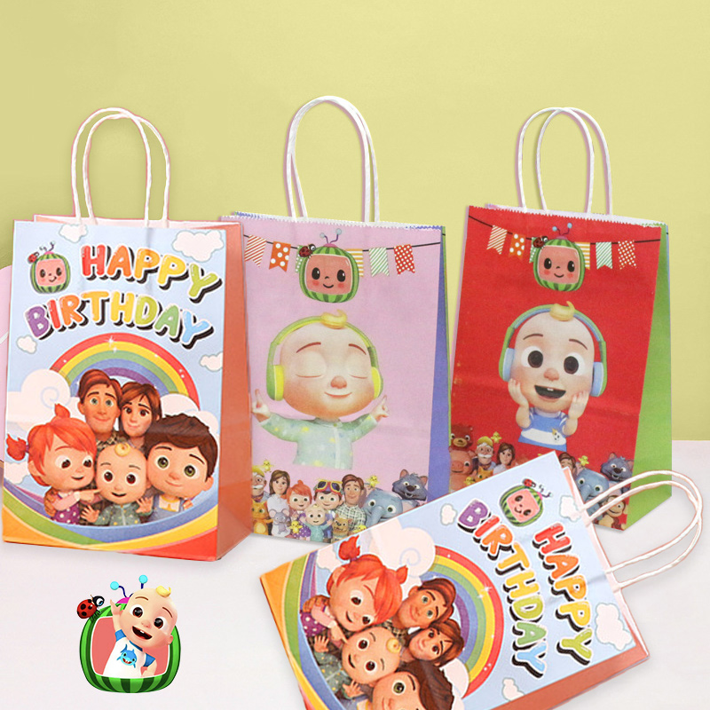 Party Favor Bag - Zestaw torebek na prezenty Cocomelon, urocze