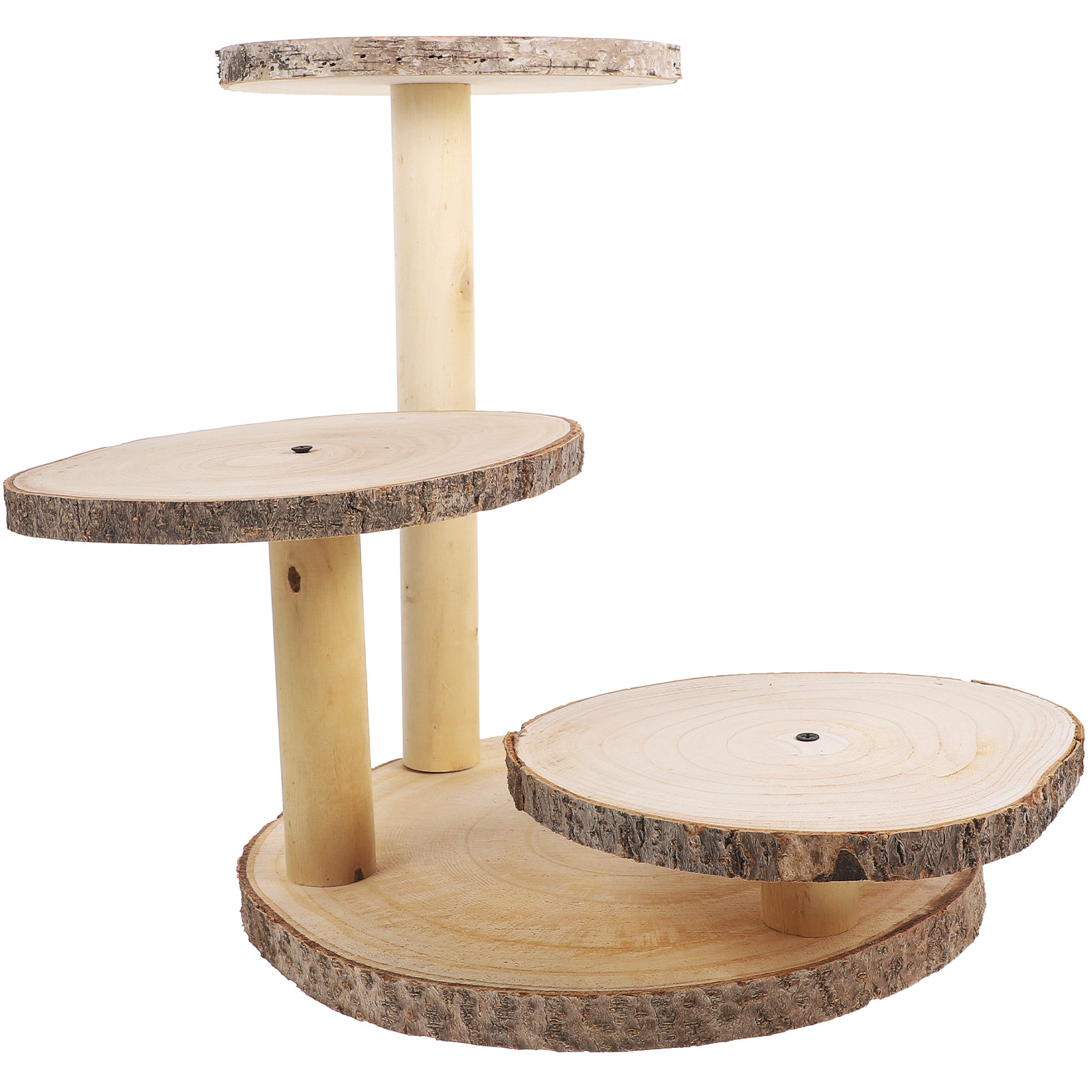 Cupcake Stand Tier - Drewniany stojak na ciasto w stylu