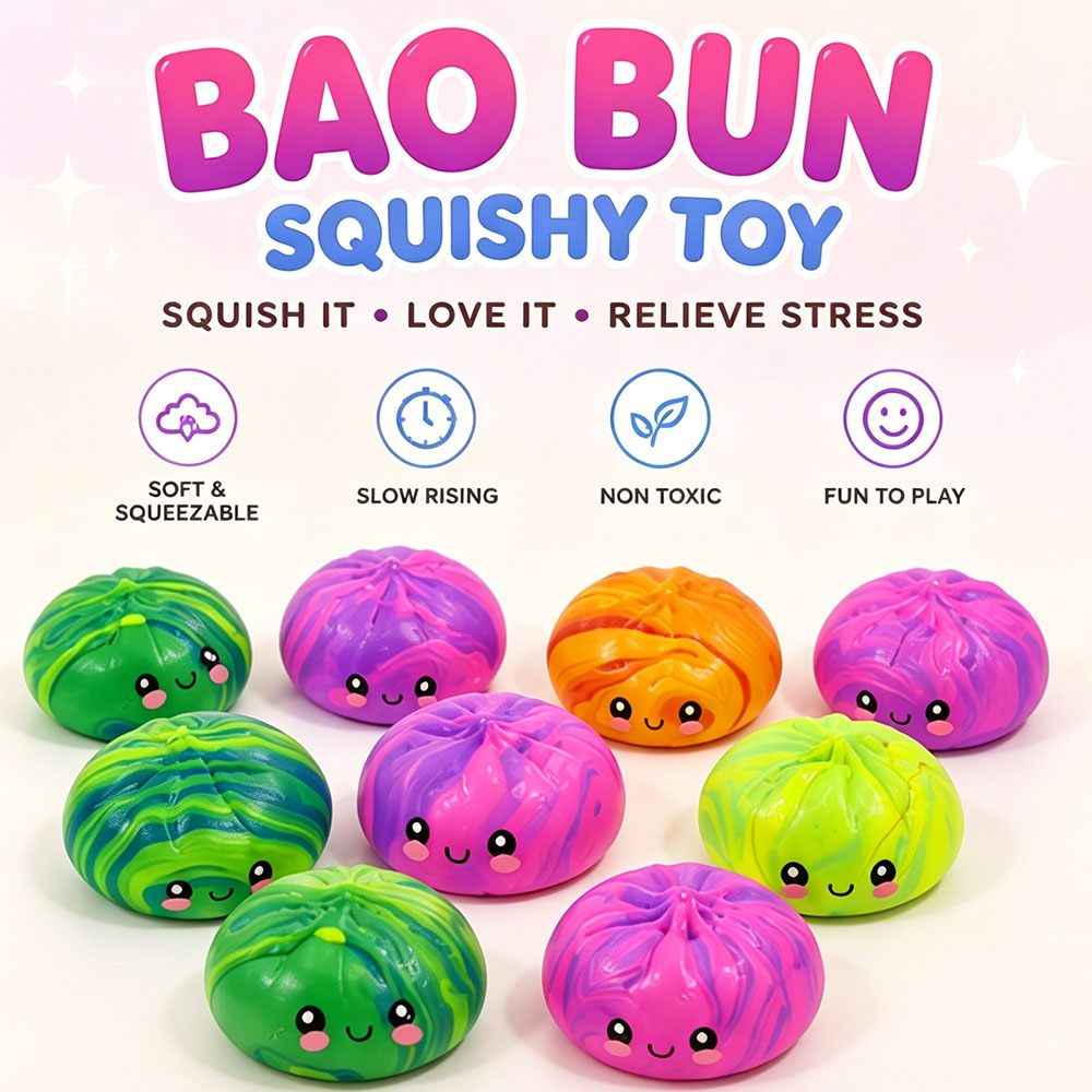 Party Favor Bag - Błyszcząca Gniotka Squishy z Koralikami, Wypełniona,