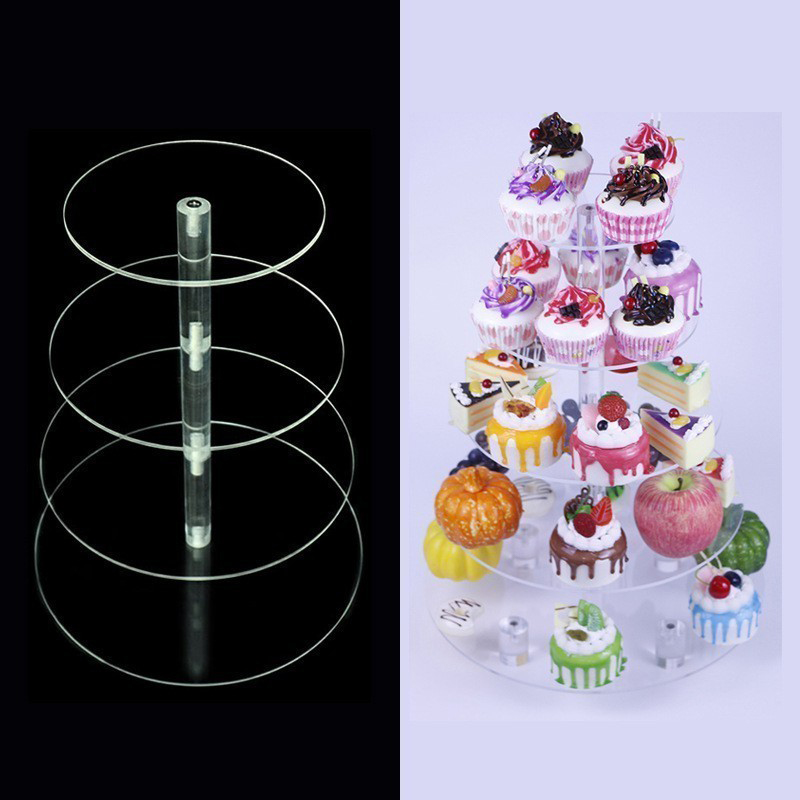 1 szt. 3/4/5-poziomowy akrylow – Cupcake Stand Tier recenzja i cena