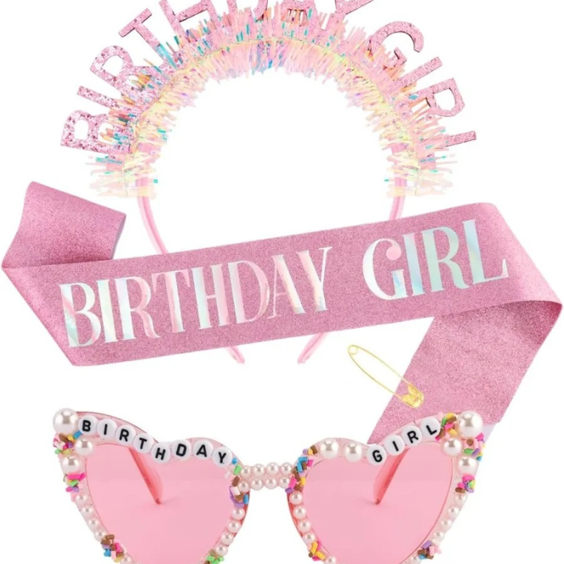 Szalik urodzinowy dla dziewczy – Birthday Sash Glitter recenzja i cena