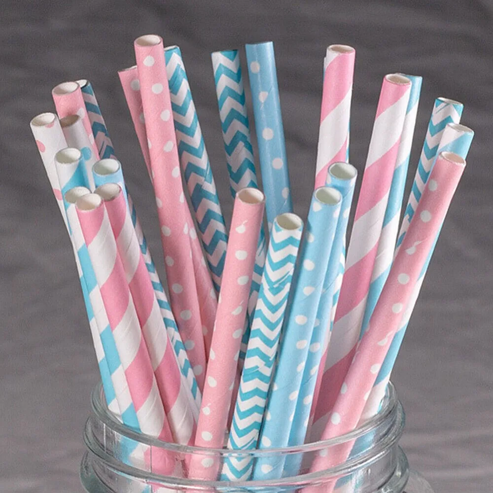 100 słomek papierowych pakowan – Paper Straw Color recenzja i cena