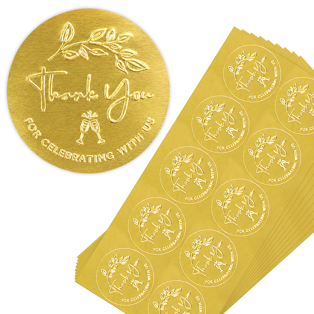 100 szt. Naklejek z podziękowa – Party Favor Bag recenzja i cena
