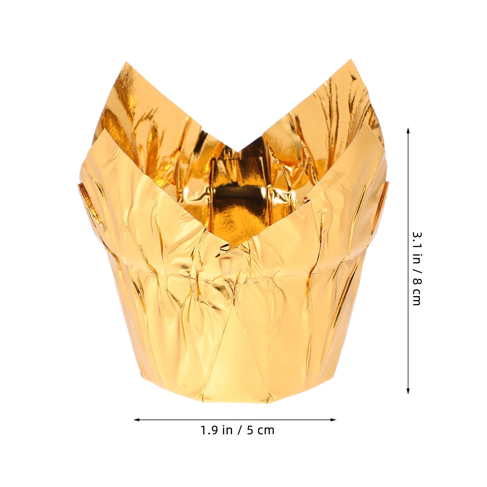 50 sztuk złotych foremek na ci – Plastic Cup 50Pcs recenzja i cena